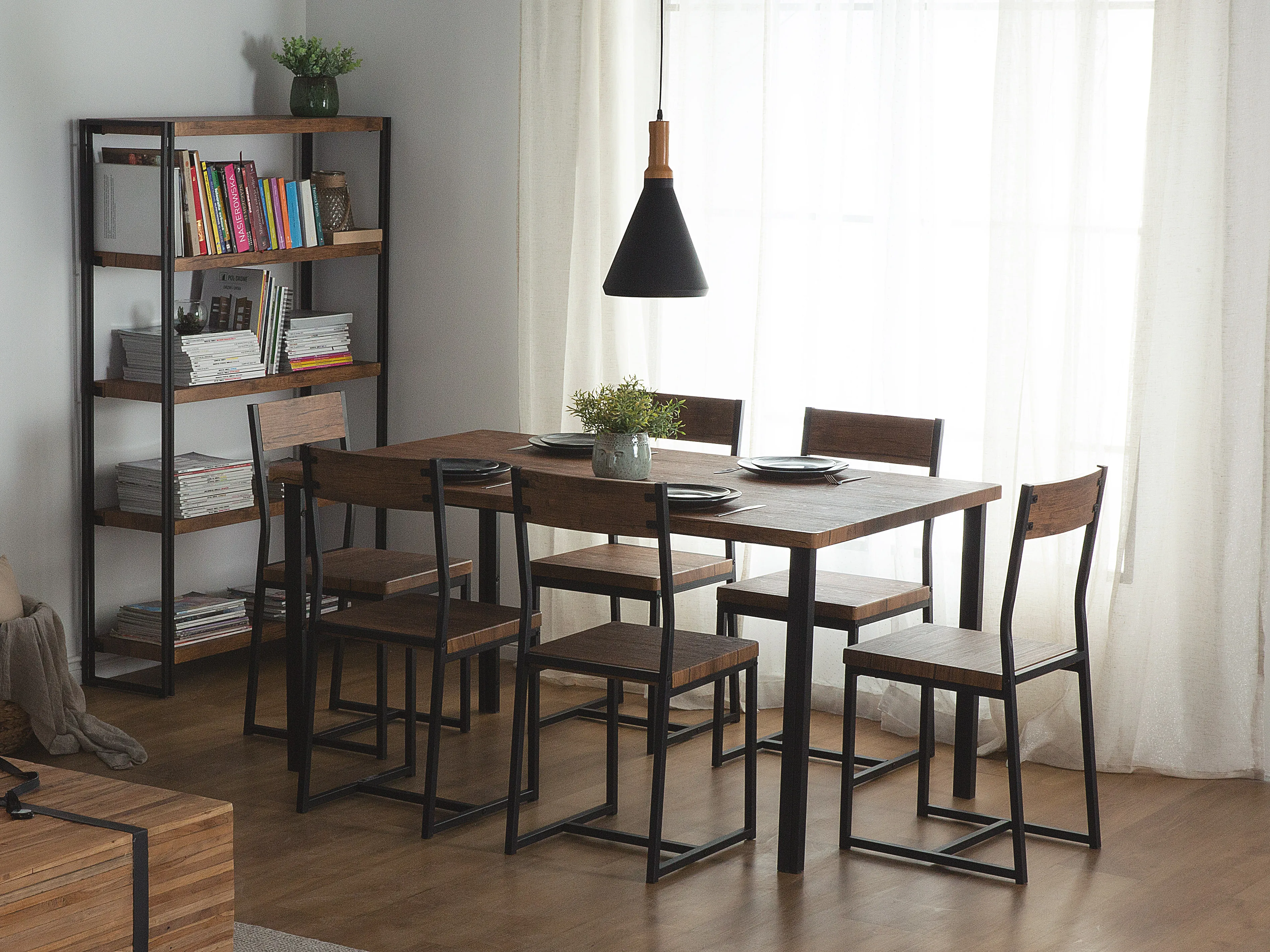 Eettafel LAREDO Donkerbruin 90 cm 150 cm