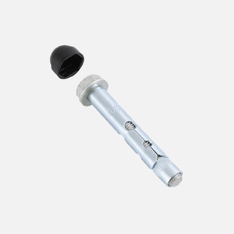 Ankers voor bevestiging aan betonvloeren Ø10x70mm (set van 4) - kleur zwart