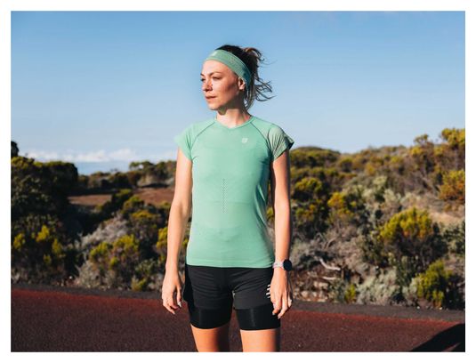 T-shirt de Sport Femme Compressport Performance SS W Menthe