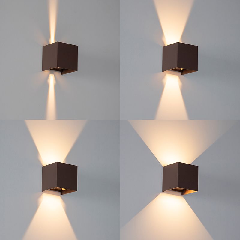 Buiten wandlamp roestbruin incl. LED 2-lichts IP54 - Edwin