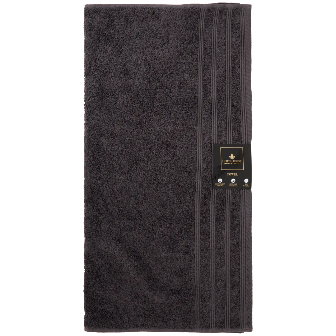 Hotel Royal badlaken antraciet 70 x 140 cm