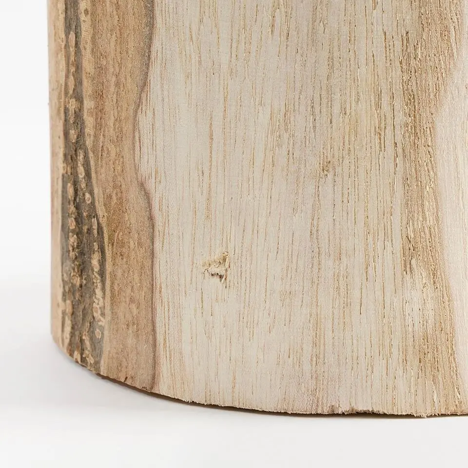 Mica Decorations Vaas - hout - bruin - 14 x 47 cm