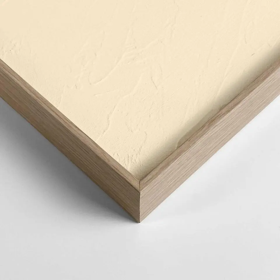 Schilderij 3D Art Terrace - sand - 70x50cm - Beige
