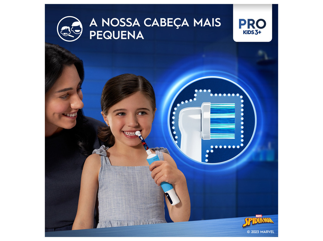 ESCOVA ELECTRICA ORAL-B VITALITY PRO KIDS 3  SPIDERMAN