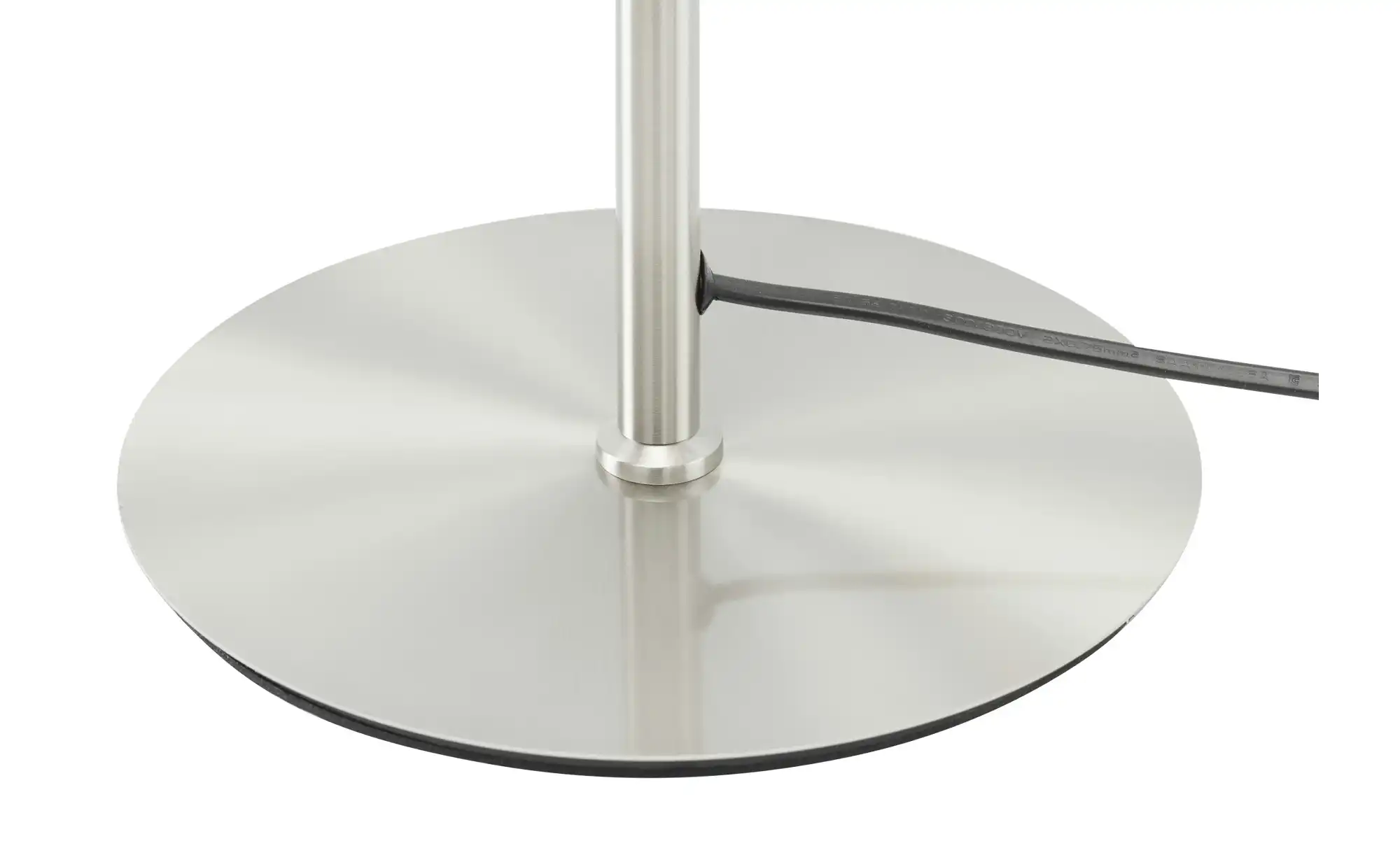 Trio LED-Tischleuchte, Nickel-matt, geschwungen