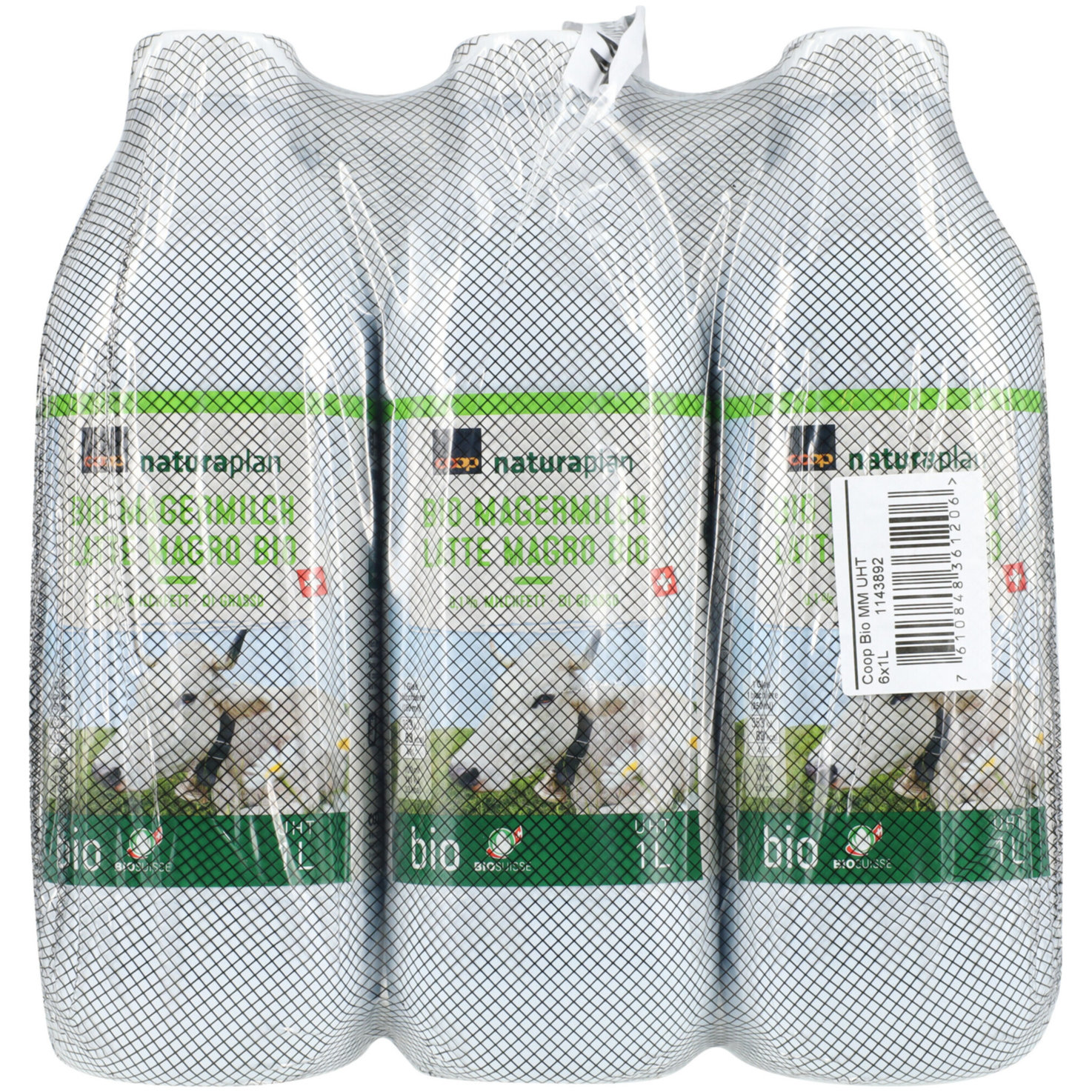 Naturaplan Bio Magermilch 0,1% Milchfett UHT 6x1l