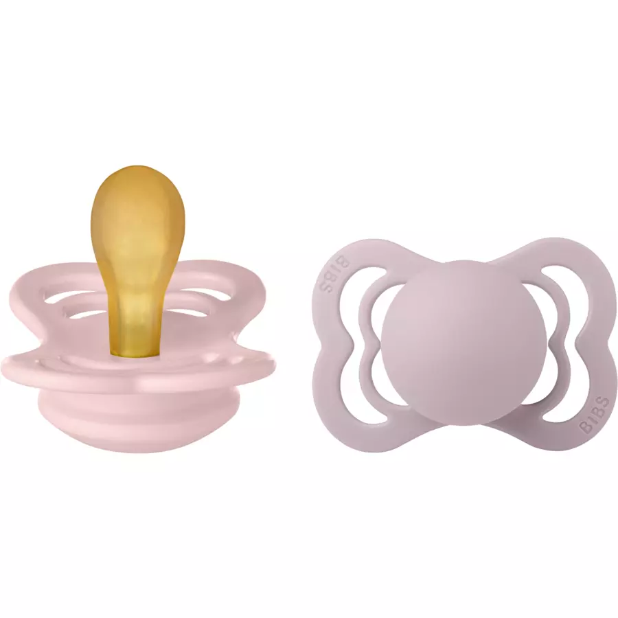 BIBS® Schnuller Supreme Blossom & Dusky Lilac 0-6 Monate, 2 Stk.