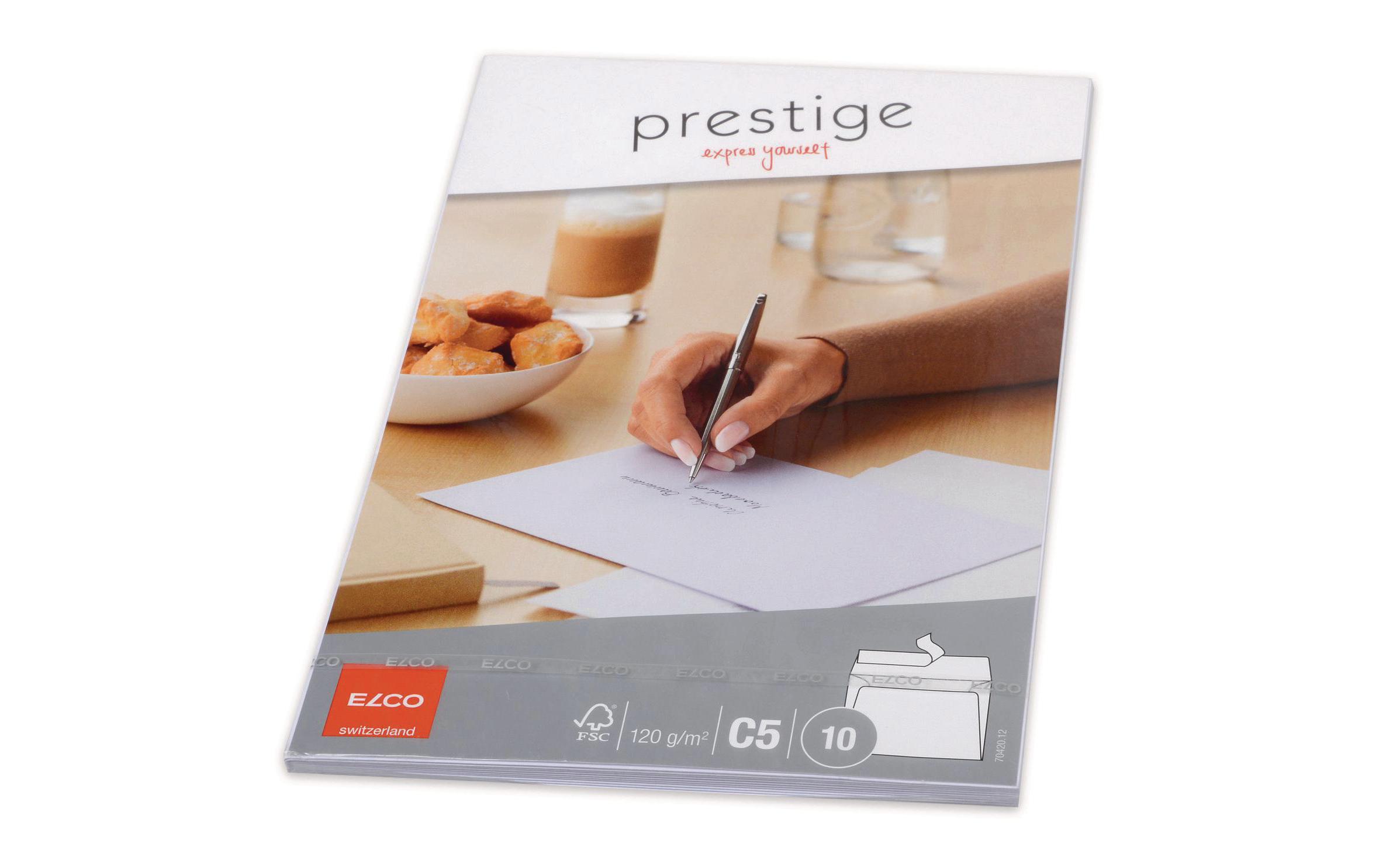 Couvert Prestige C5 Kein Fenster, 10 StückHochwertiger Briefumschlag