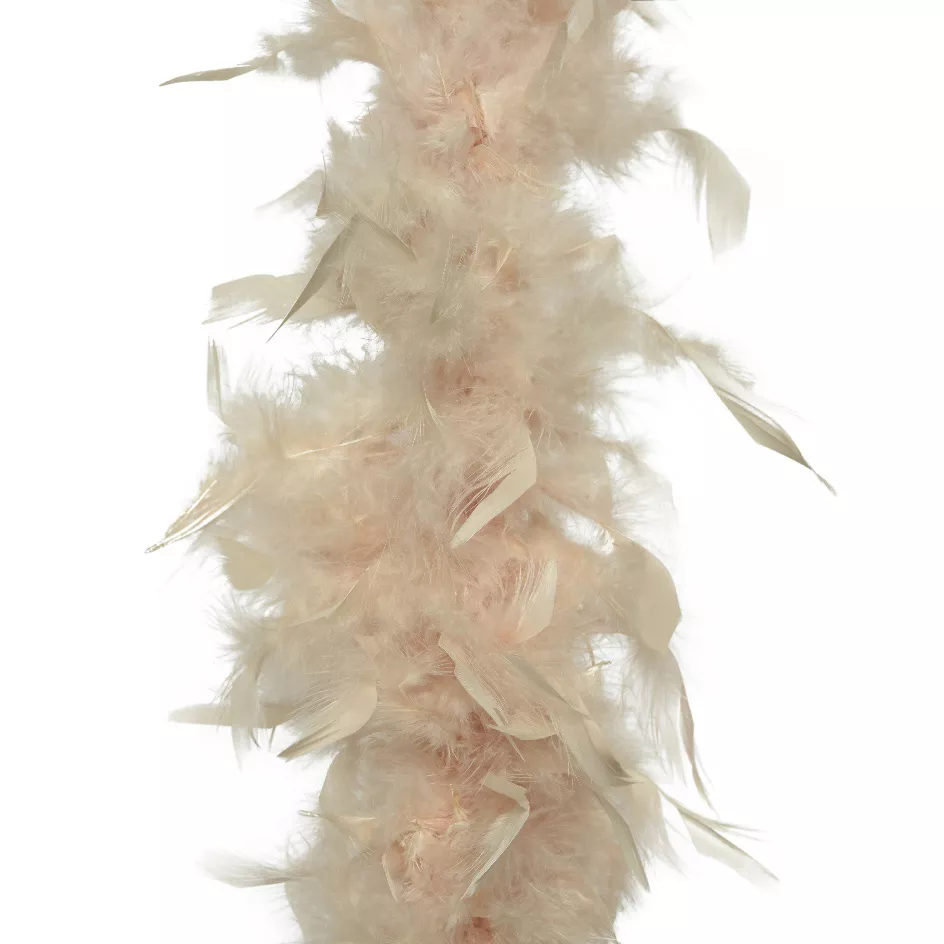Guirlande Boa en plume (184 cm) Deluxe Perle