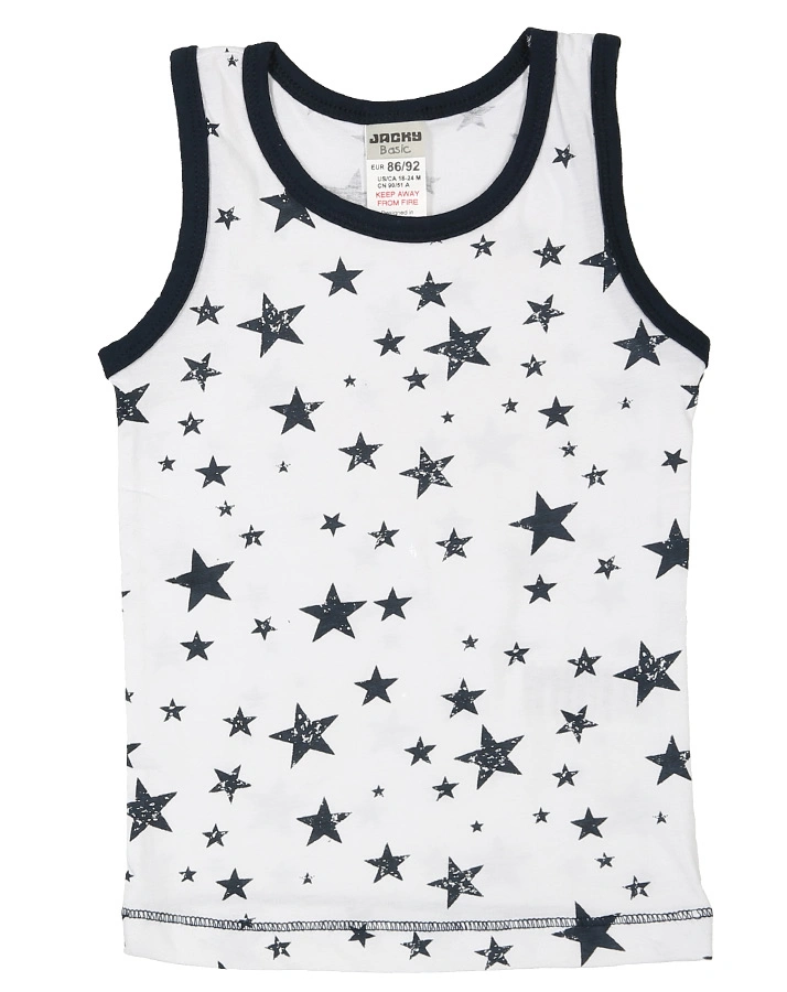 Unterhemd SPACE & STARS 2er-Pack in marine/weiß