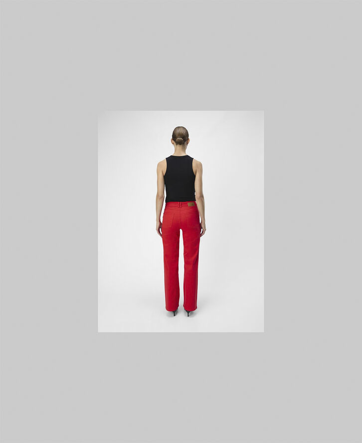 Object OBJMARINA MW TWILL JEANS NOOS Flame scarlet/col