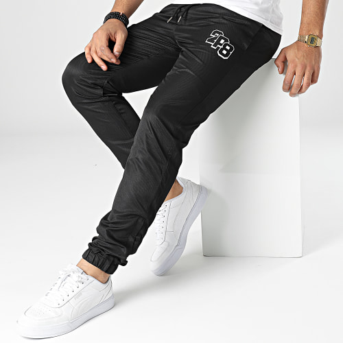 Pantalon Jogging Diamant Drapeau 2P8 Noir Blanc