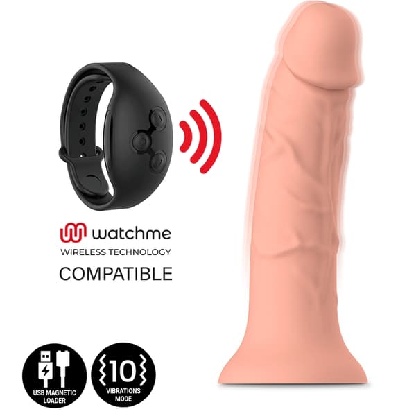 Mythology - Asher Original Dildo M - Vibrator kompatibel med Watchme trådløs teknologi