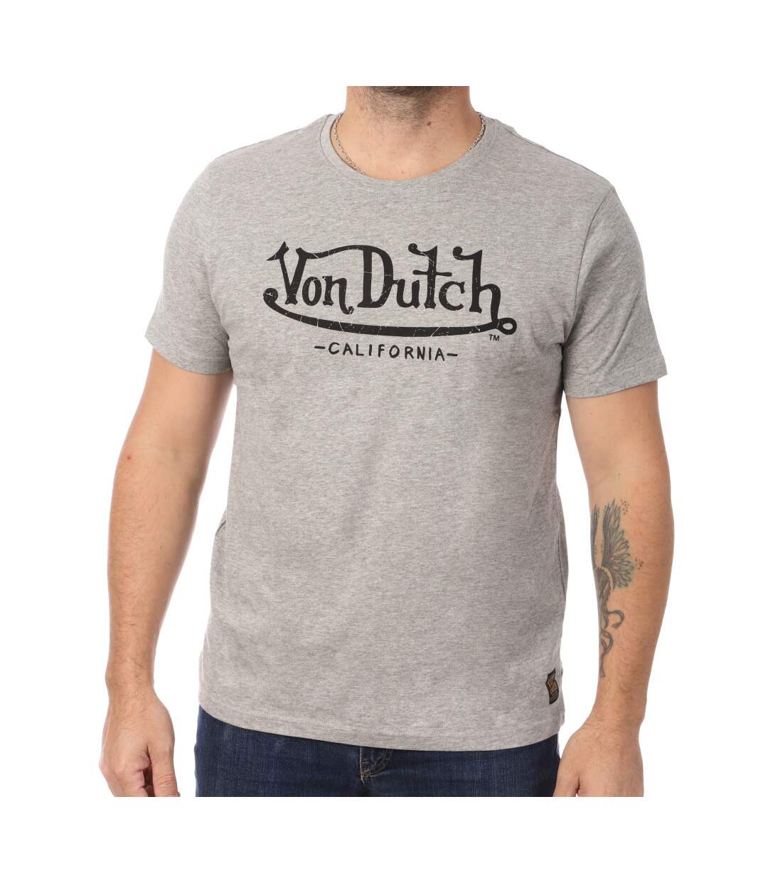 T-shirt Gris Homme Von Dutch Best