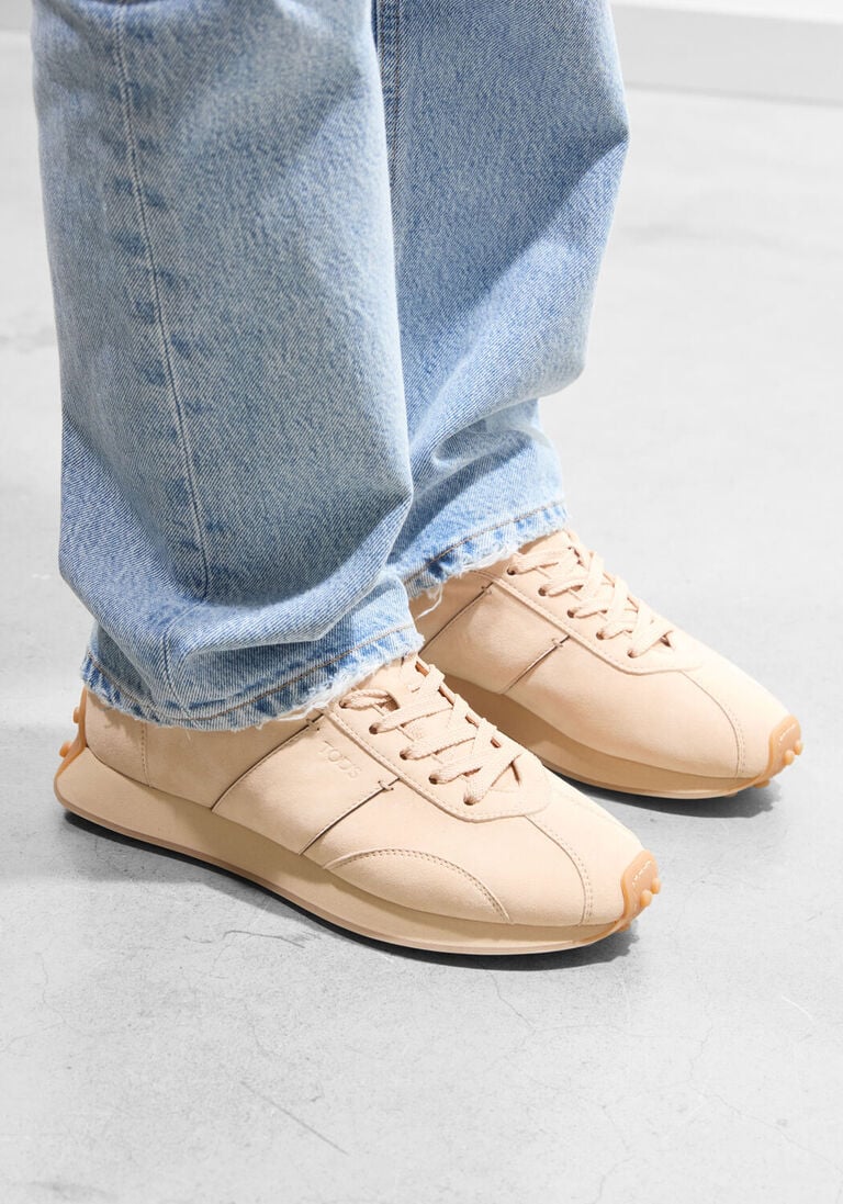 beige tod's lage sneakers xxw26l0iu41hr0c600