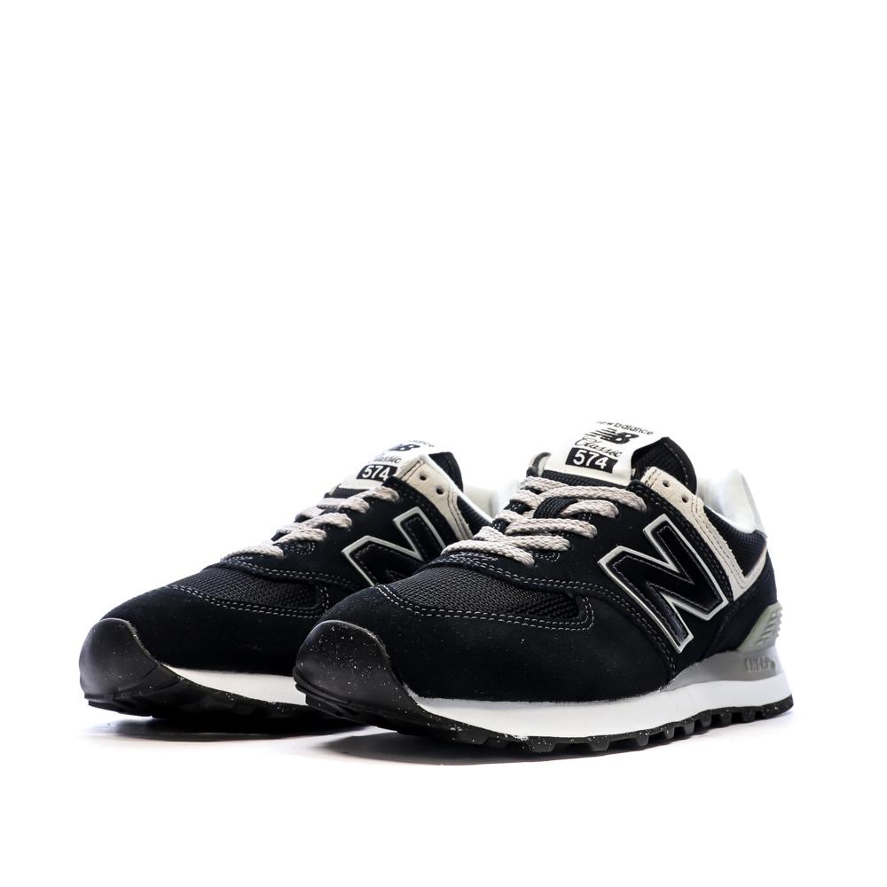 New Balance ML574 Baskets Noir/Gris Femme New Balance