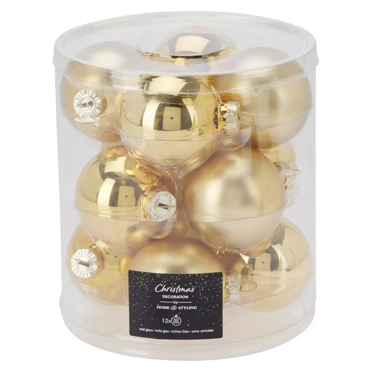 Weihnachtskugel-Set XMAS Gold