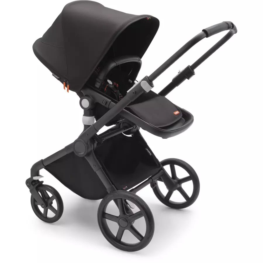bugaboo Kinderwagen Fox Cub mit Liegeaufsatz und Sitz BlackMidnight Black