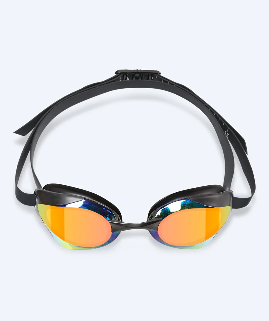 Watery Elite svømmebriller - Poseidon Ultra Mirror - Sort/guld