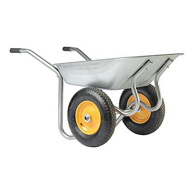 Brouette galva Start Twin 2 roues 90L