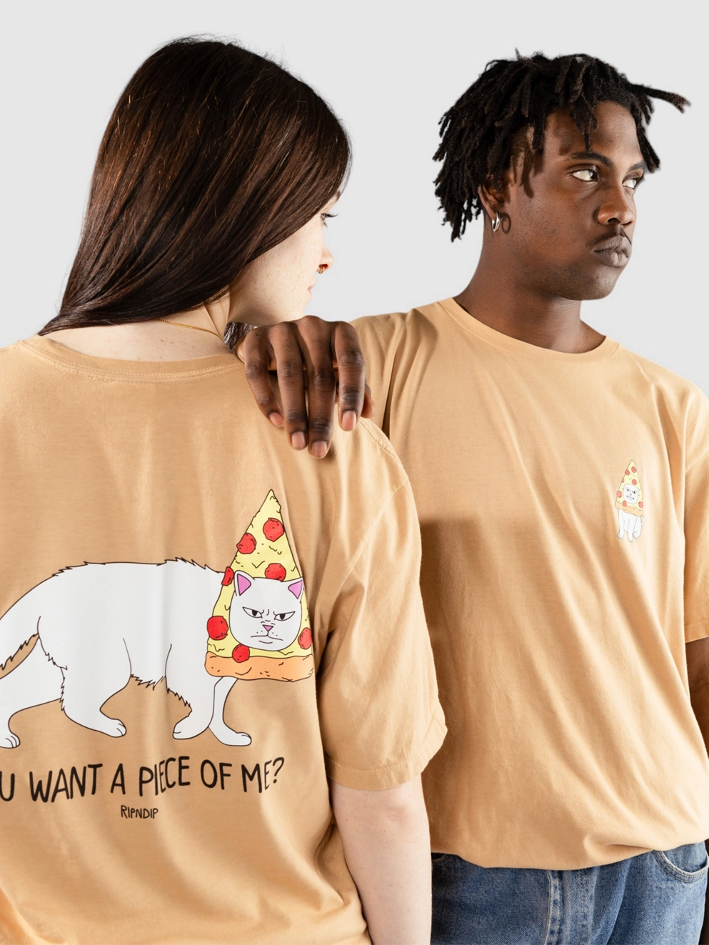 RIPNDIP Wanna Piece Of Me? T-Shirt almond
