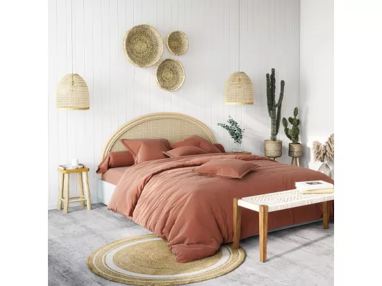 Tête de lit 160 cm en rotin et cannage - Madya