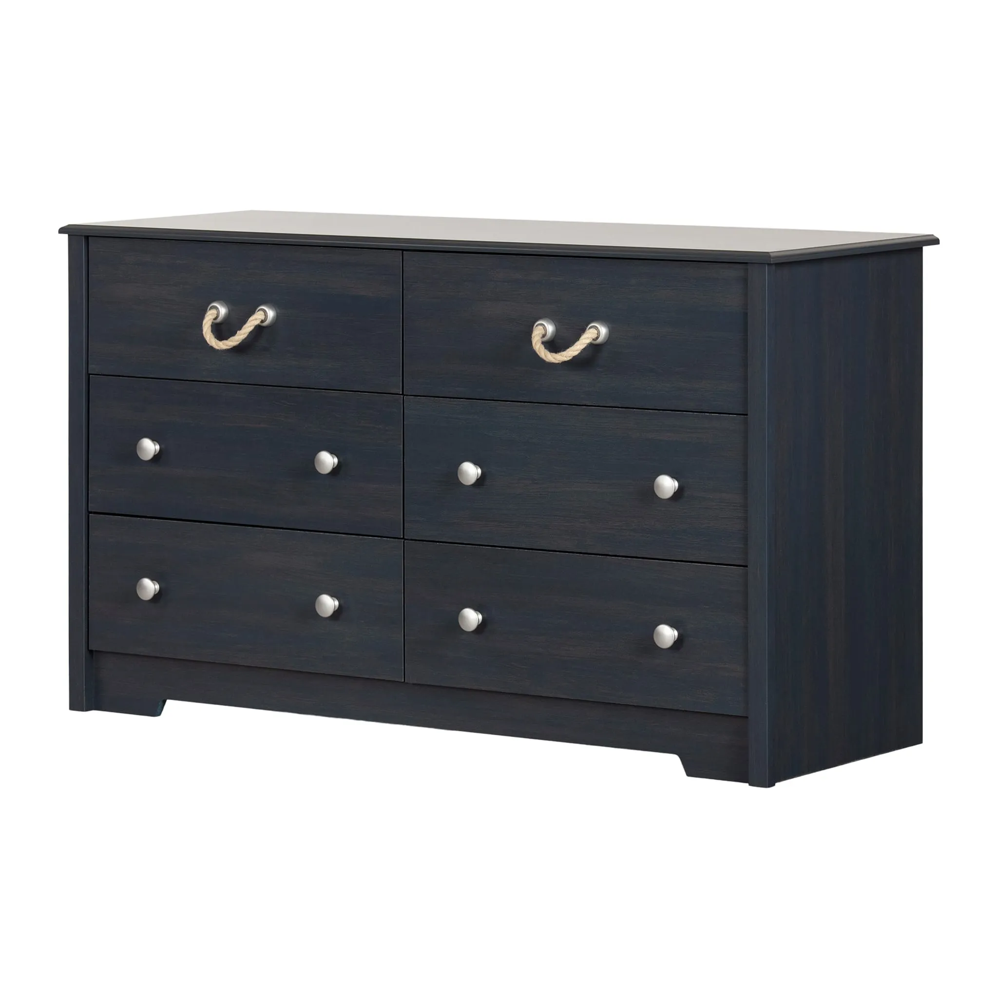 South Shore Bureau Double 6 Tiroirs - Aviron Myrtille