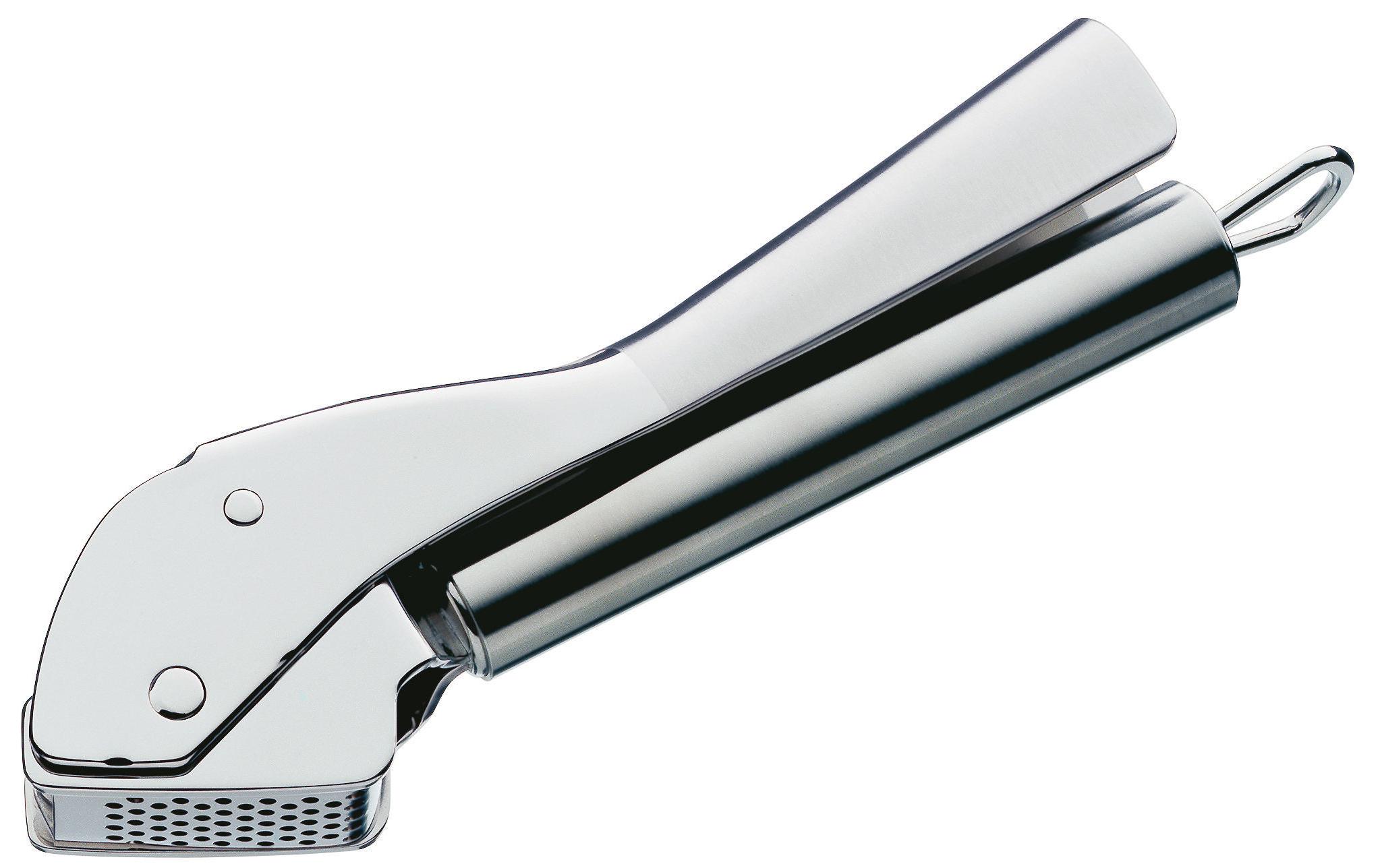 Knoblauchpresse Profi Plus SilberPresse für Knoblauch aus Edelstahl