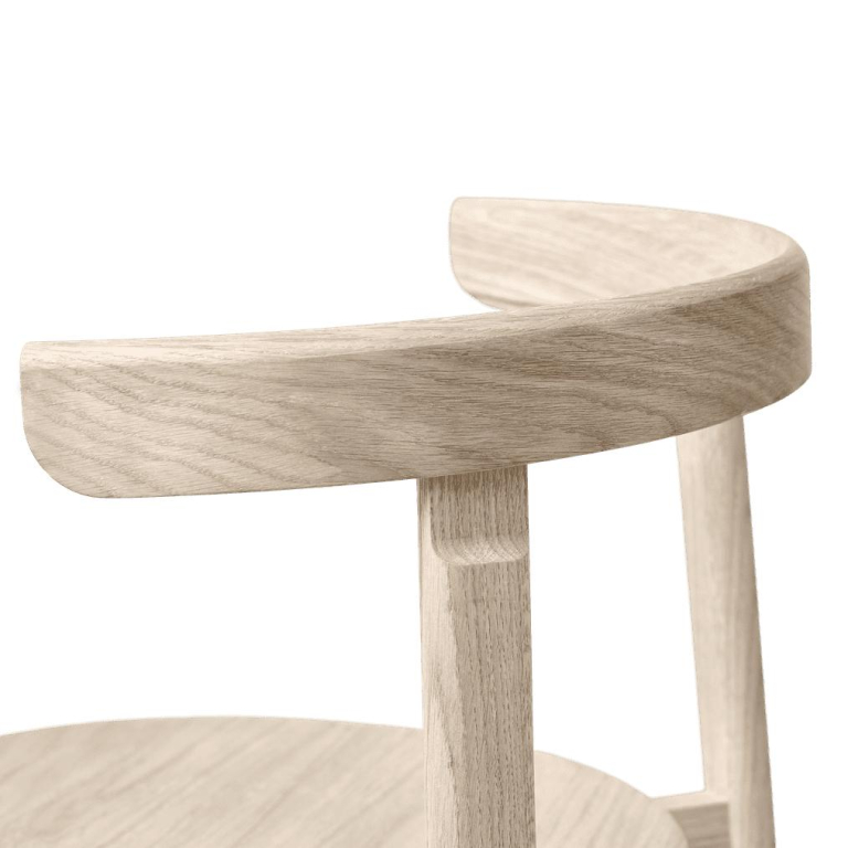 Form&Refine Lunar stoel wit gepigmenteerd eiken