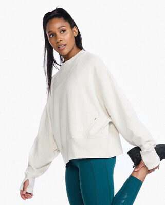 2XU Form Wide Hem Crew Genser, Off White