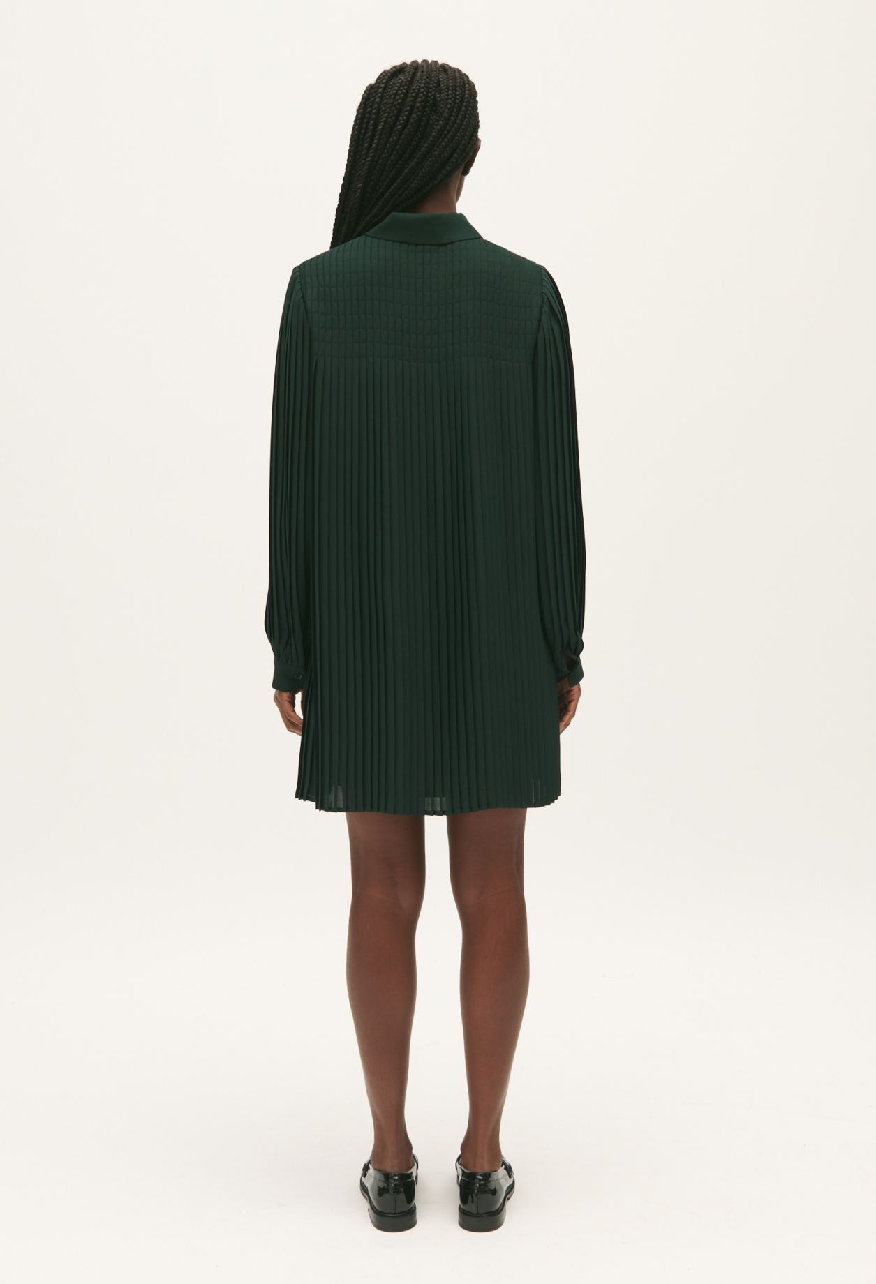Robe courte plissee