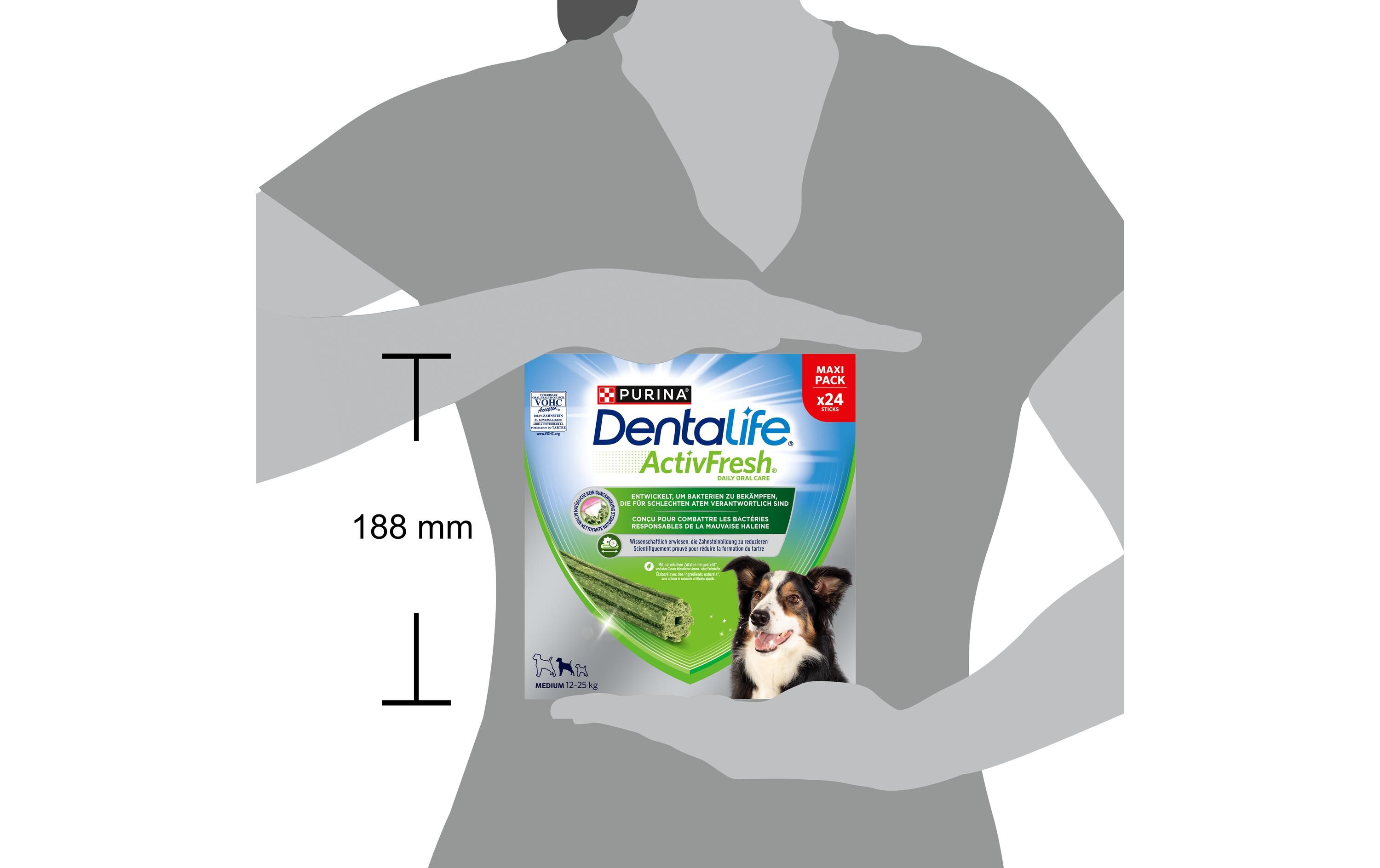Kausnack ActivFresh Medium, 24 SticksZahnpflege-Snack für Hunde