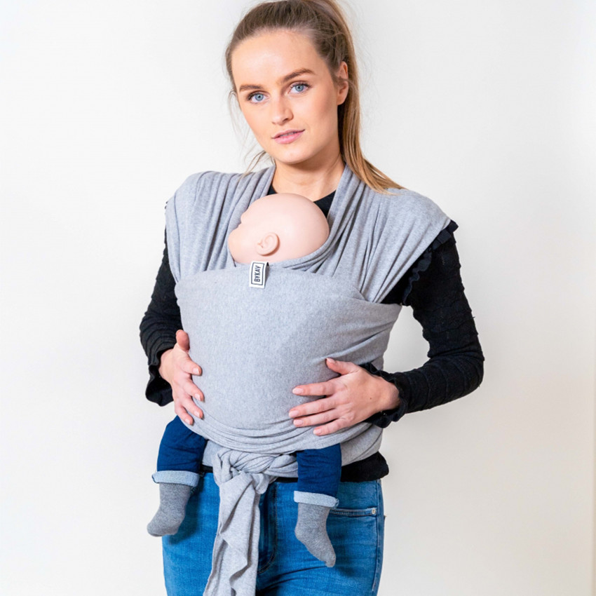 Écharpe de portage Stretchy Wrap gris mêlé