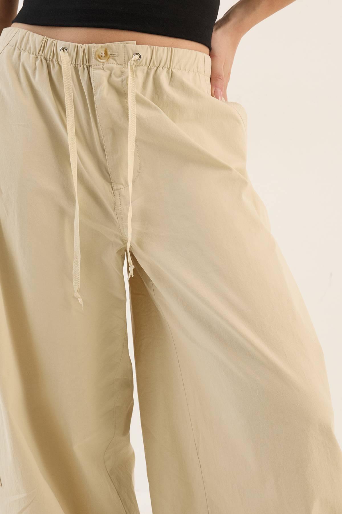 Pantalon Cargo En Sergé Lavé Dsgn Studio