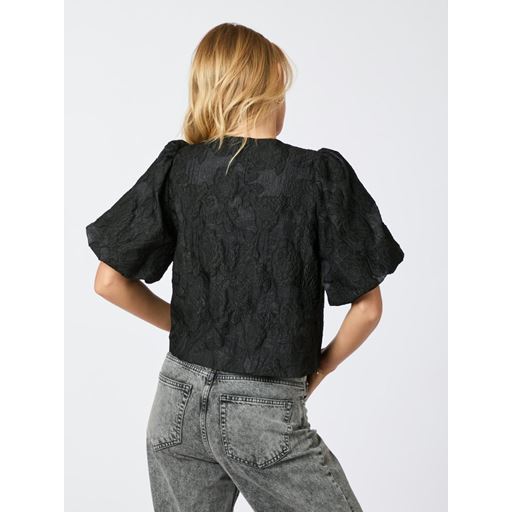 Neo Noir Aska Jacquard Bluse, Black, 40