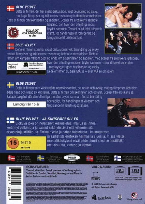 Blue Velvet - DVD