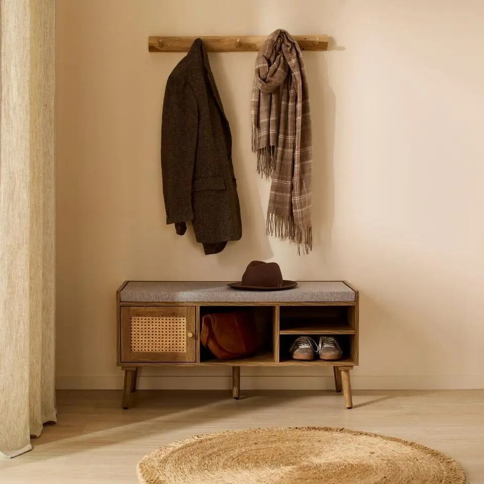 Calicosy - PALMO Bank - B100 cm - Licht hout 100 cmx39 cmx49 cm