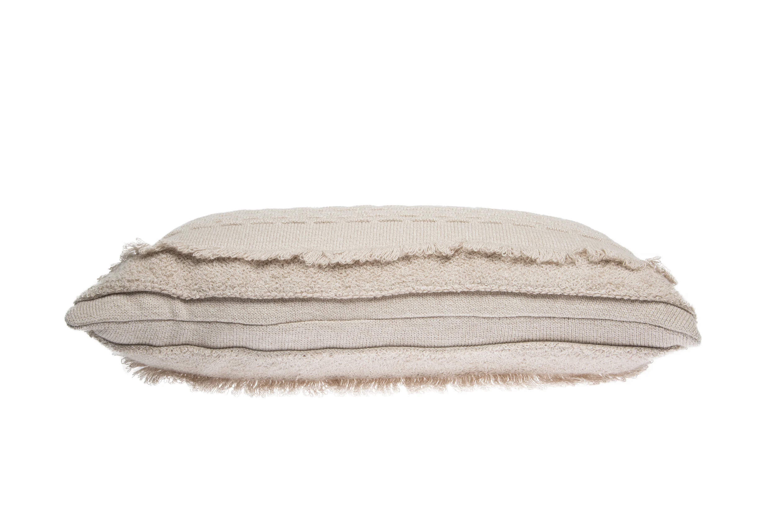 AIR - Coussin en tricot en coton | Beige