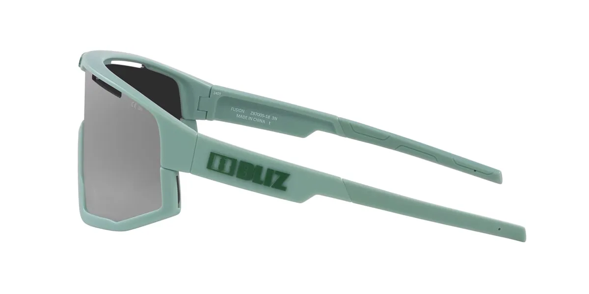 Bliz Fusion Matt Green / Smoke Silver Mirror