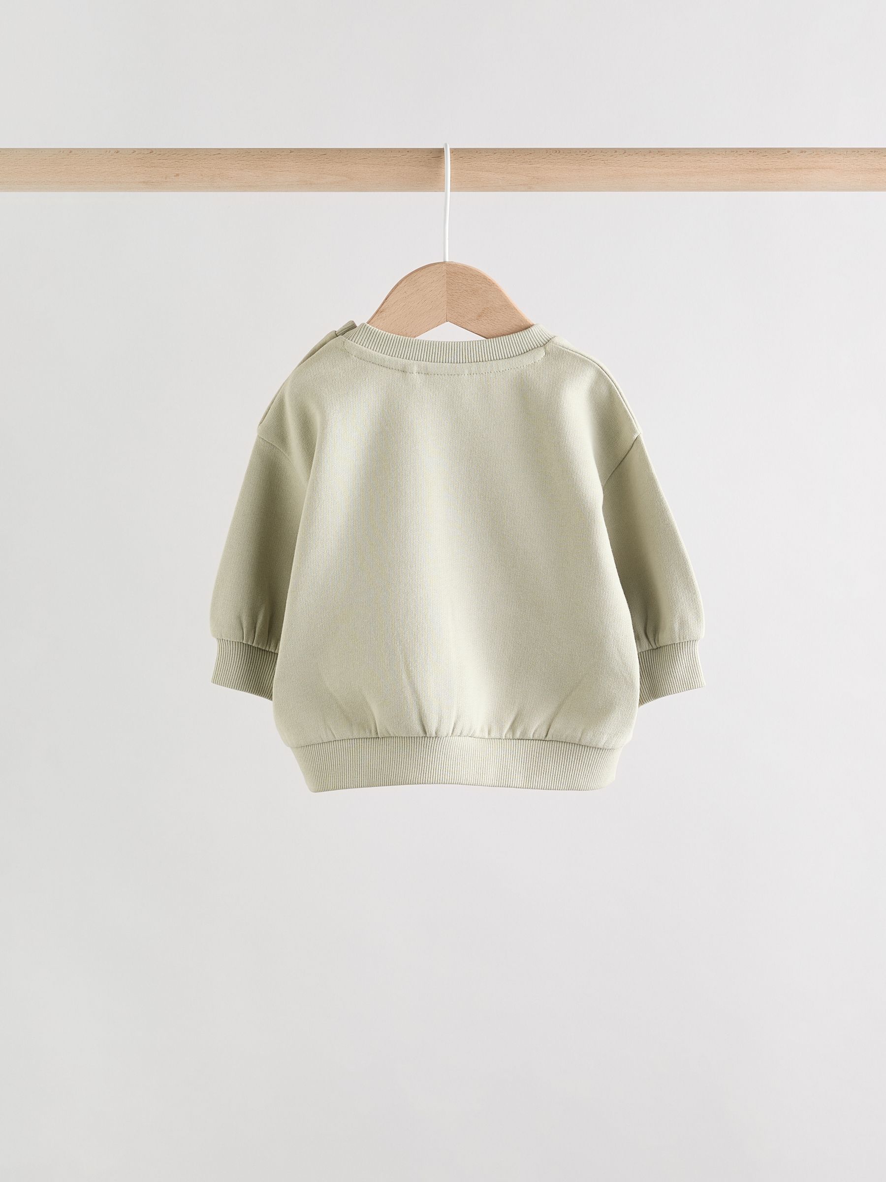 Sage groene trekker - Baby sweatshirt en joggingbroek set (0mnd-2jr)