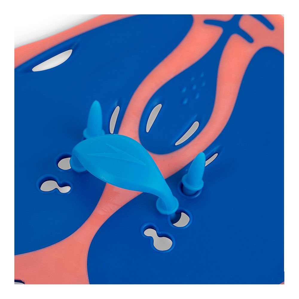 Speedo POWER PADDLE - Plaquettes de natation blue/orange