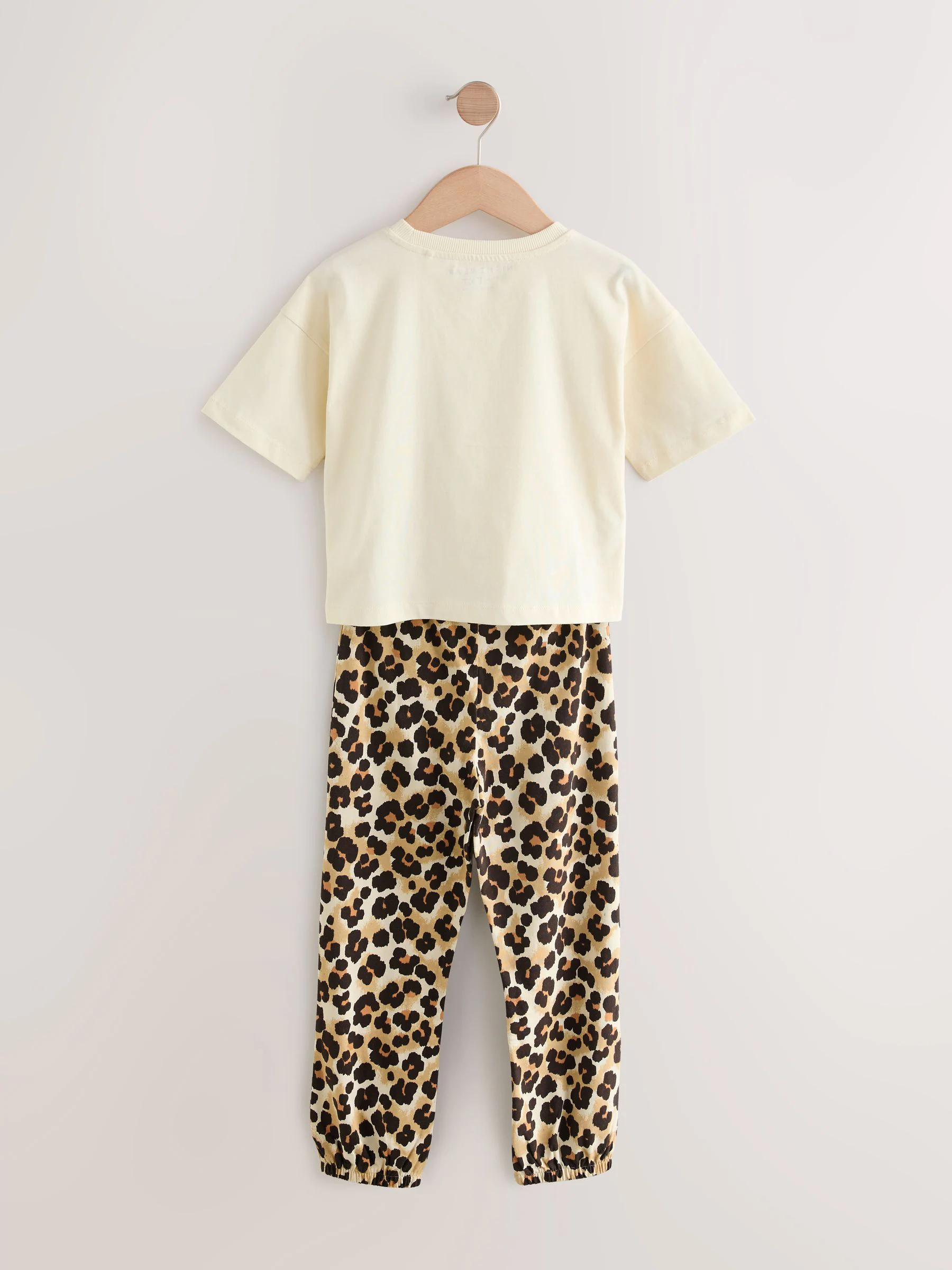 Plum/Bruin - Verpakking van 3 pyjama's met joggingbroek met dierenprint (3-16jr)
