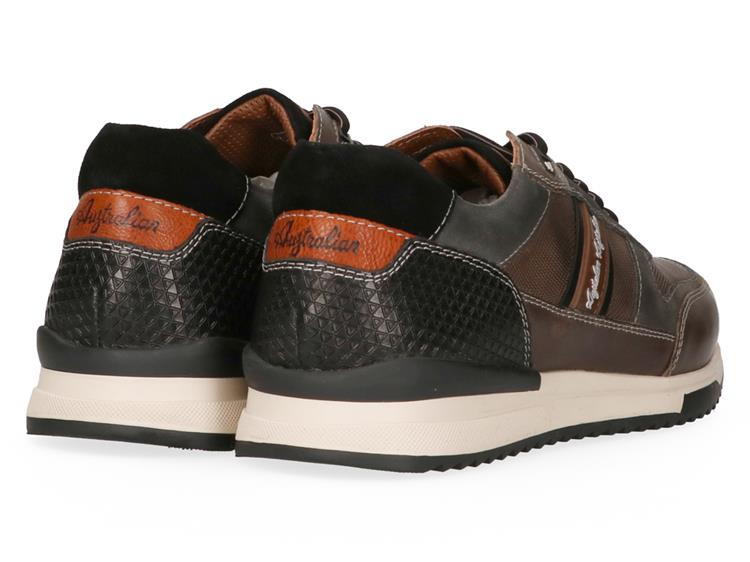 Australian Footwear Filmon Leather PKJ Grey-Tan-Black