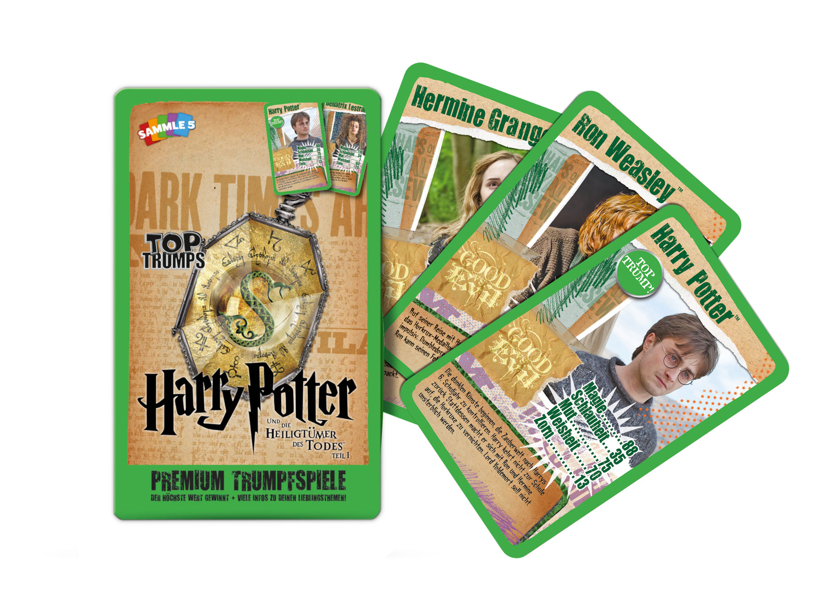 Top Trumps Harry Potter und die Heiligtümer des Todes 1 Spiel Quartett Deutsch
