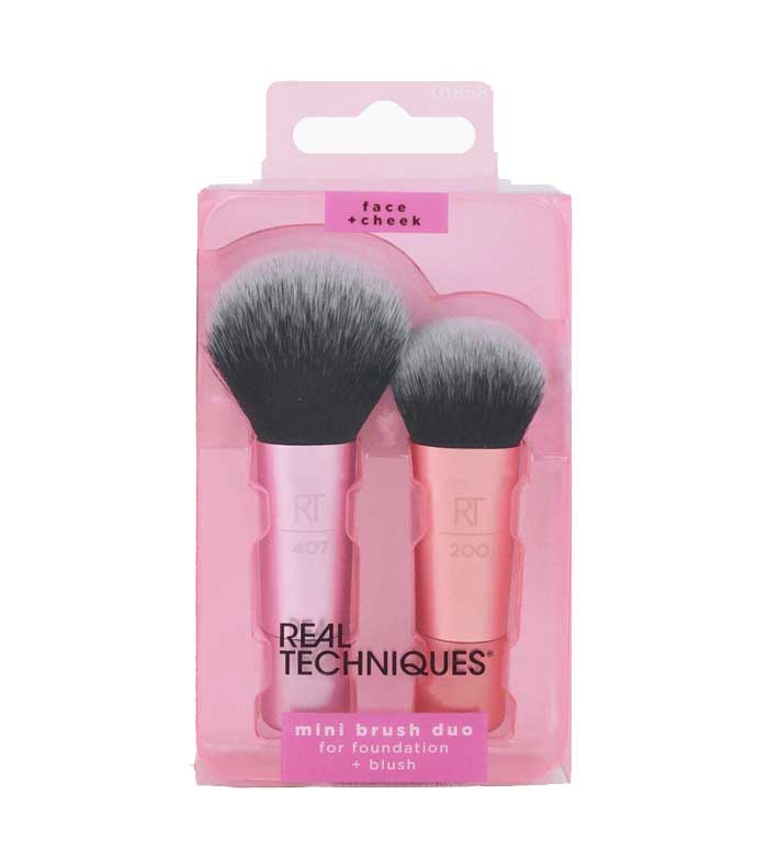 Real Techniques - Mini Base & Blush Brush Duo - 407 + 200