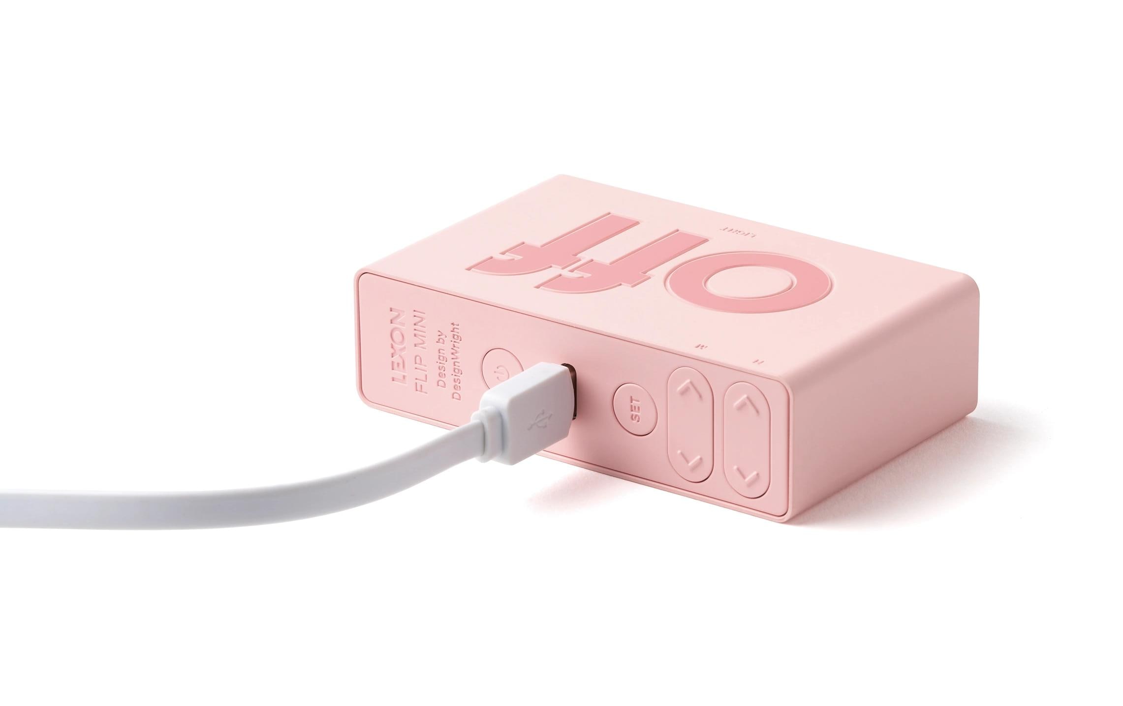 Digitalwecker Flip Mini Light PinkMini LCD-Wecker mit Umkehrfunktion (On/Off)