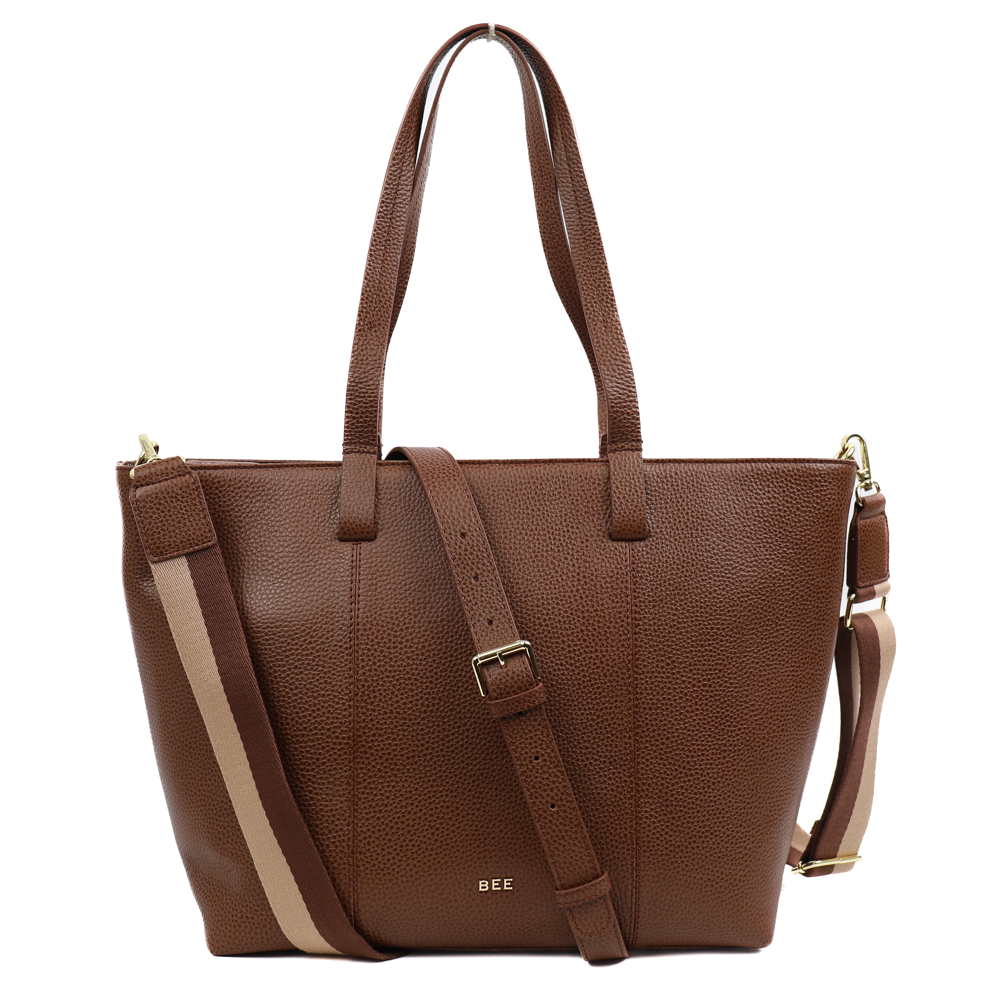Grote shopper 'Maya' Tipping Tan Tipping Tan