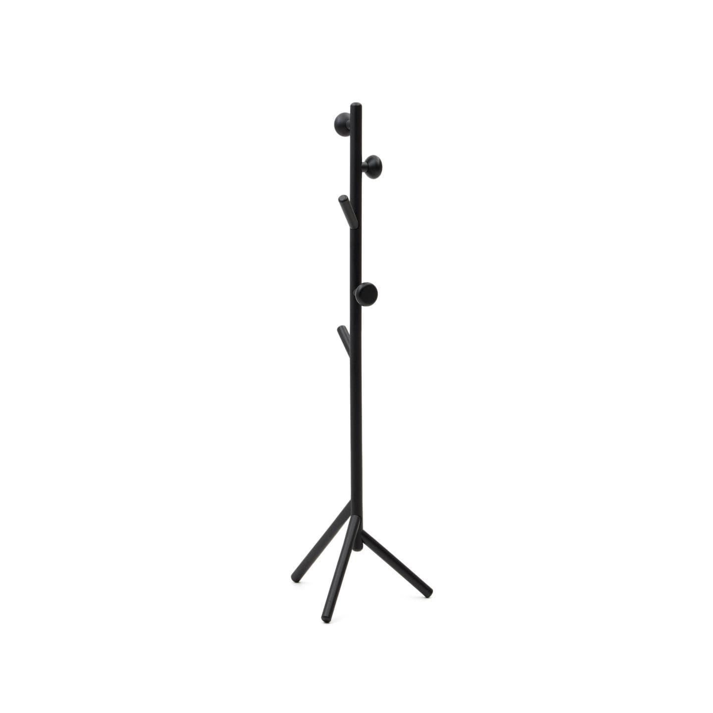 Kave Home Kleiderständer NADUE 46 x 170 cm Buche massiv/schwarz