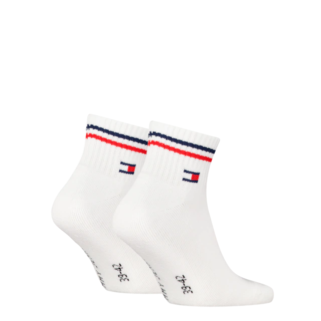 Tommy Hilfiger Kurzsocken »TH UNI TJ QUARTER 2P ICONIC« 2 Paar,  Half-Terry-Sohle für zusätzlichen Komfort