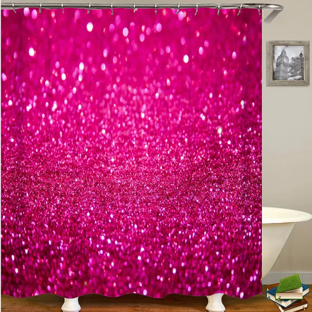 Universal Rideau de Douche Glitter